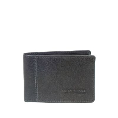Mini portafoglio RFID Marcello 2 blu acciaio