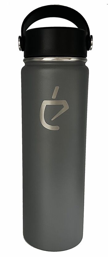 Bouteille isotherme mug thermos "Una botella" gris 650ml de UN MATE. Fiole à vide isotherme 2