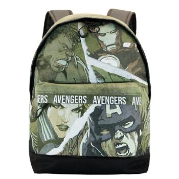 Marvel The Avengers Shout-HS FAN Sac à dos Vert militaire 2