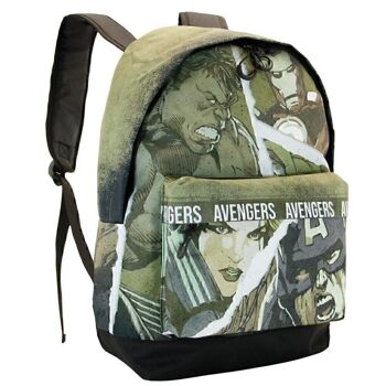 Marvel The Avengers Shout-HS FAN Sac à dos Vert militaire 3