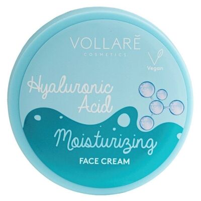 Crema facial hidratante con ácido hialurónico - 50 ml - VOLLARE Cosmetics