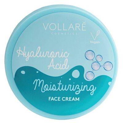 Crème visage hydratante à l'acide hyaluronique - 50 ml - VOLLARE Cosmetics