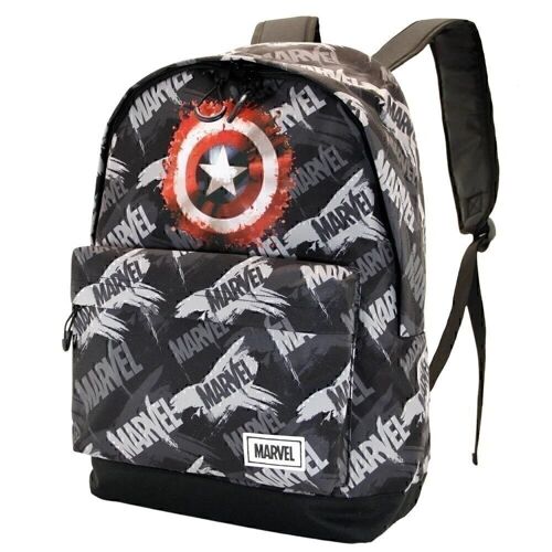 Marvel Capitán América Scratches-Mochila HS FAN, Gris