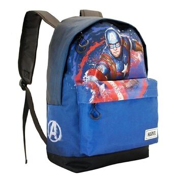 Marvel Captain America Sac à dos complet HS FAN, bleu 3