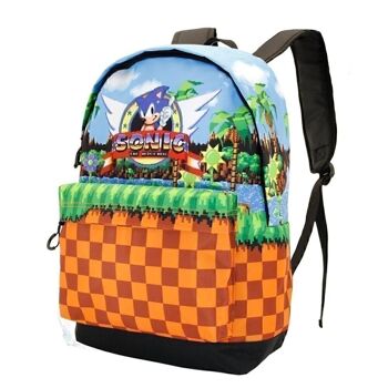 Sega-Sonic Play-Backpack HS FAN, Marron 1