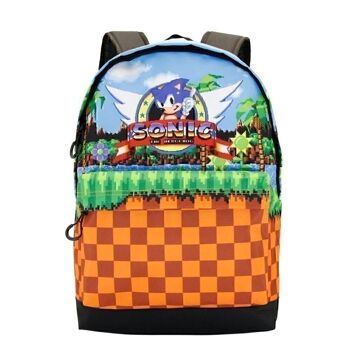 Sega-Sonic Play-Backpack HS FAN, Marron 2