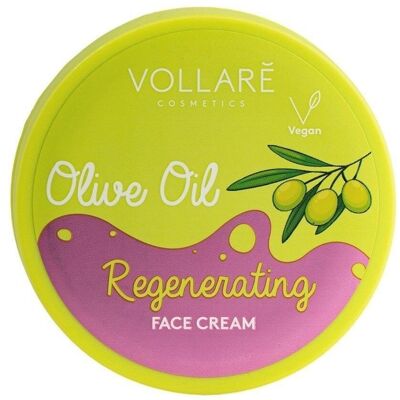 Crema facial regeneradora con aceite de oliva - 50 ml - VOLLARE Cosmetics