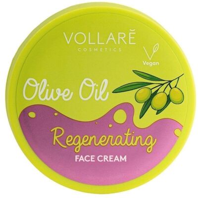 Regenerating face cream with olive oil - 50 ml - VOLLARE Cosmetics