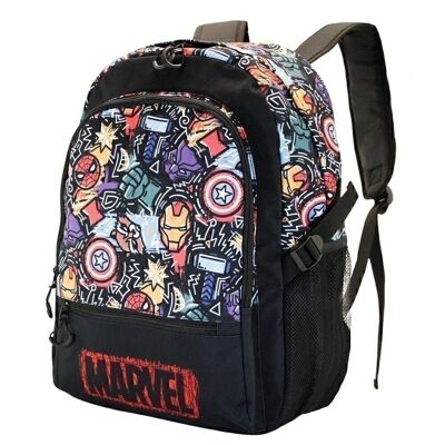 Marvel The Avengers Fun-Fight HS FAN Backpack, Black