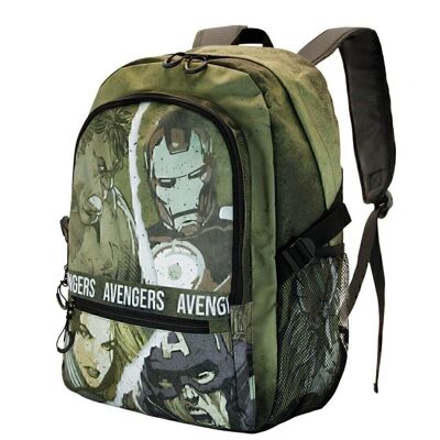 Marvel The Avengers Shout-Fight HS FAN Backpack, Military Green