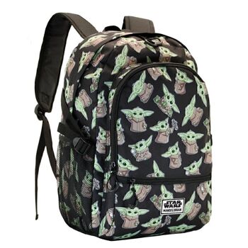 Star Wars The Mandalorian Grogu-Fight HS FAN Sac à dos Gris 3