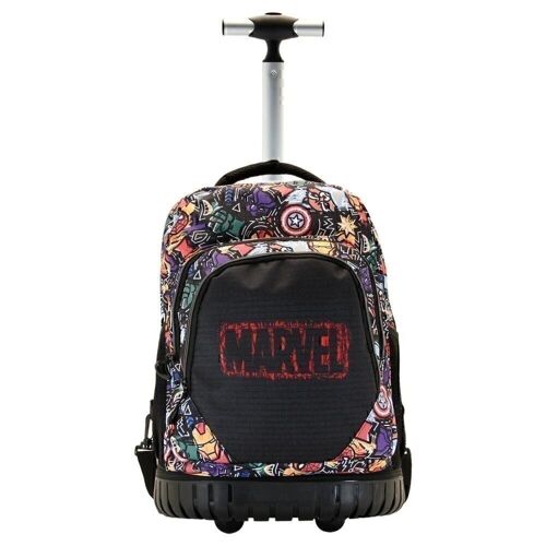 Marvel Los Vengadores Fun-Mochila Trolley GTS FAN, Negro