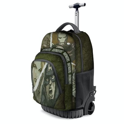Marvel The Avengers Shout-GTS FAN Trolley Backpack, Military Green