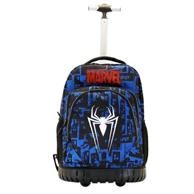 Marvel Spiderman Sky-GTS FAN Trolley Backpack, Blue
