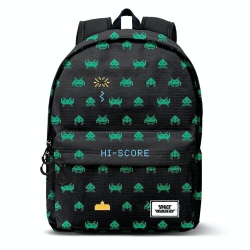 Space Invaders Army-Mochila ECO 2.0, Negro