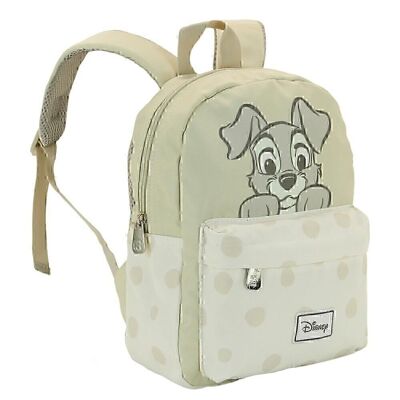 Disney Lady and the Tramp Pup-Kid Preschool Backpack, Beige