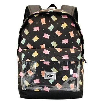 Ô mon Pop ! Gummy-Backpack HS Transparent, Multicolore 2