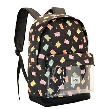 Ô mon Pop ! Gummy-Backpack HS Transparent, Multicolore 3