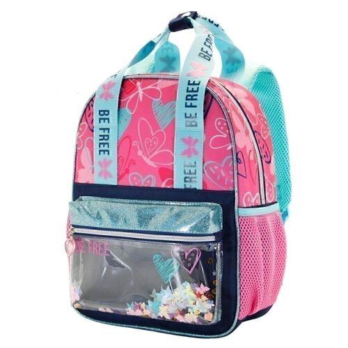 Oh My Pop! Be Free-Mochila Glitter Pequeña, Rosa