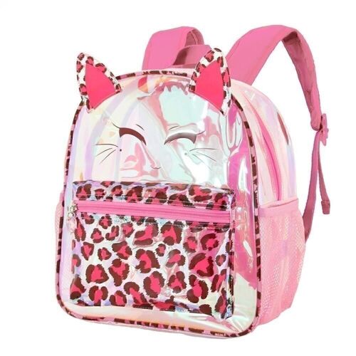 Oh My Pop! Feline-Mochila Laser Pequeña, Rosa