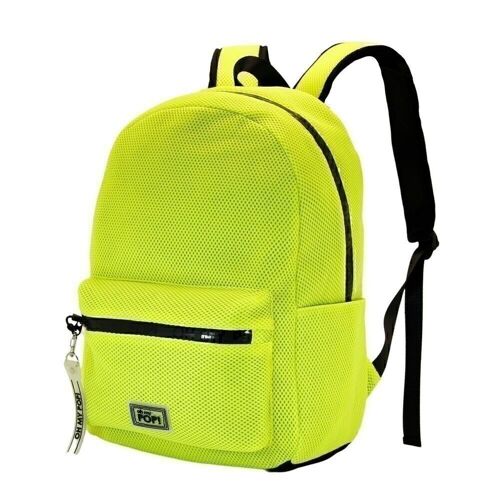 Oh My Pop! Yellow Neon-Mochila Mesh, Amarillo