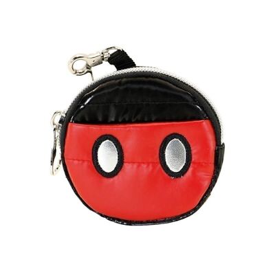 Mickey Mouse Air-Monedero Cookie Padding, Negro