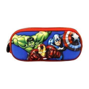 Marvel The Avengers Go On-Double Trousse 3D Bleu 2