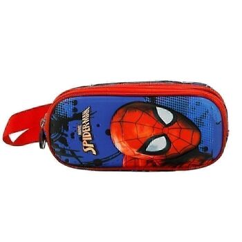 Marvel Spiderman Badoom-Double Étui de transport 3D Rouge 2