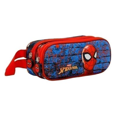 Marvel Spiderman Motions-Double 3D Pencil Case, Red