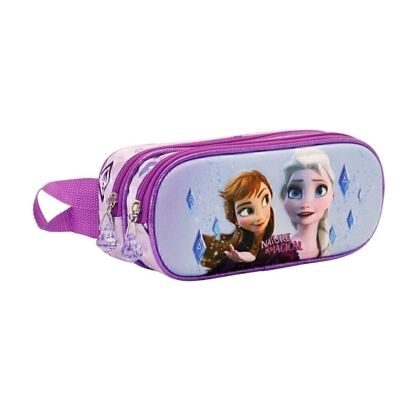 Disney Frozen 2 Admiration-Double 3D Pencil Case, Mauve