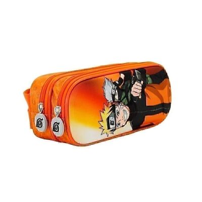 Naruto Action-Estuche Portatodo 3D Doble, Rojo