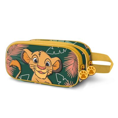 Disney The Lion King Green-Double 3D Pencil Case, Green