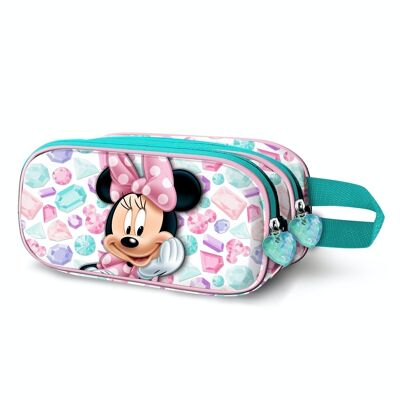 Disney Minnie Mouse Diamonds-Doppio astuccio 3D, rosa