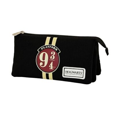 Harry Potter 9 3/4-Triple HS Pencil Case, Brown