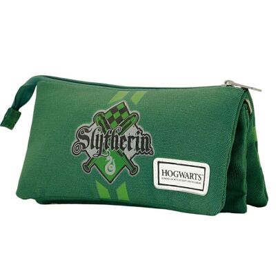 Trousse à crayons Harry Potter Serpentard-Triple HS, vert