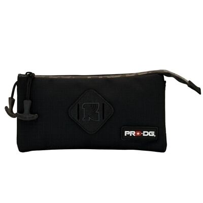 PRODG Black-Triple Smart Pencil Case, nero