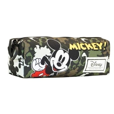 Disney Mickey Mouse Surprise-Estuche Portatodo Cuadrado FAN, Verde Militar