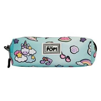 Ô mon Pop ! Trousse carrée So Cute-FAN, multicolore 2