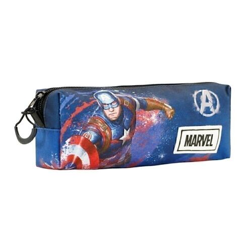 Marvel Capitán América Full-Estuche Portatodo Cuadrado FAN, Azul
