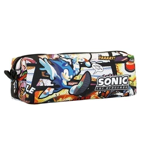 Sega-Sonic Vintage-Estuche Portatodo Cuadrado FAN, Multicolor