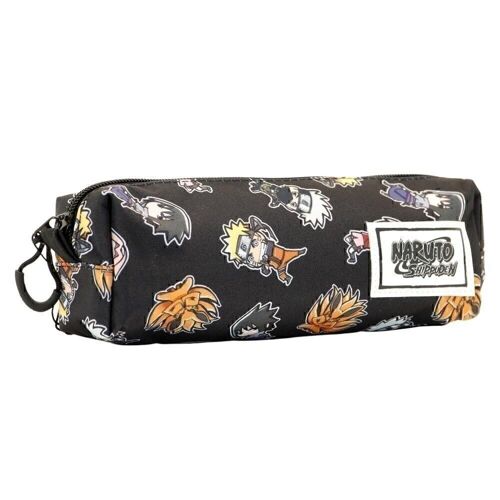 Naruto Wind-Estuche Portatodo Cuadrado FAN, Negro