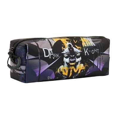 DC Comics Batman Dark Night-Estuche Portatodo Cuadrado FAN, Gris