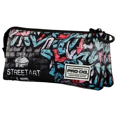 PRODG Street Art-Triple FAN Pencil Case, Multicolor