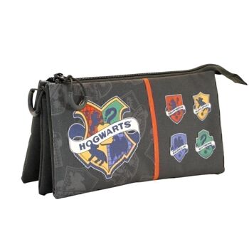 Trousse à crayons Harry Potter College-Triple FAN, gris 1