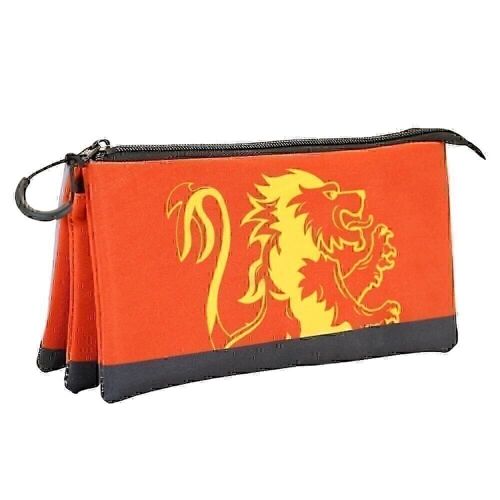 Harry Potter Gryffindor-Estuche Portatodo Triple FAN, Rojo