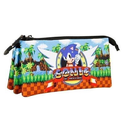 Sega-Sonic Play-Carrying Case Triple FAN, Brown