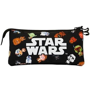 Star Wars Chibi-Triple FAN Trousse, Noir 3