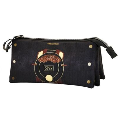 Harry Potter Express-Estuche Portatodo Triple ECO, Multicolor