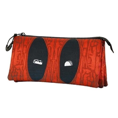 Marvel Deadpool Weapons-Estuche Portatodo Triple ECO, Rojo