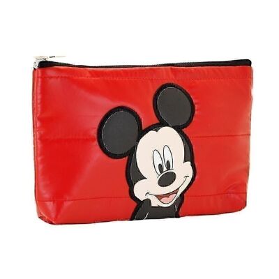 Disney Mickey Mouse Shoes-Estuche Portatodo Plano Padding, Rojo